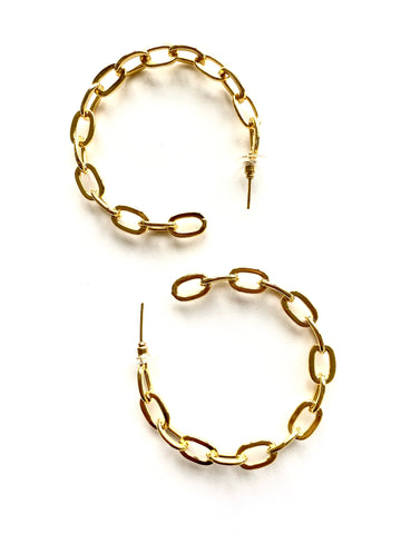 Chunky chains Hoops - Gold 24KT 💫