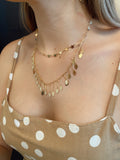 Mil hamsas and hearts - necklace - gold 24k