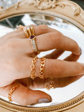 Sophie chain ring - gold 24KT