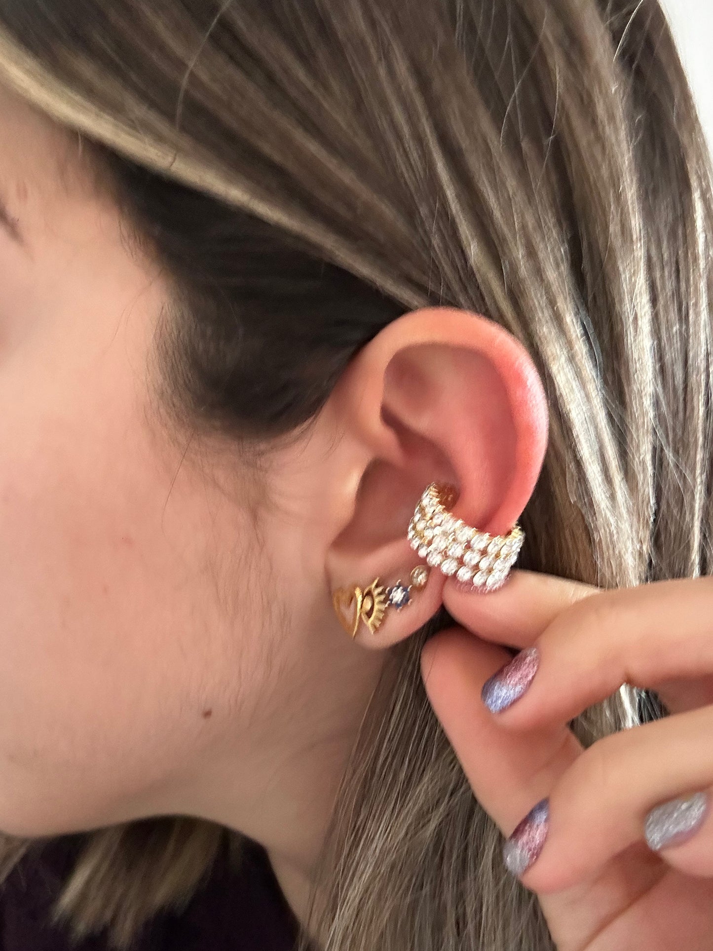 Triple shine EARCUFSS ( colors inside )