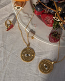 • Don’t look at yourself trough their Eyes• - Necklace - gold 24kt