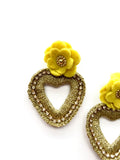 Flower top  crochet heart - more colors inside