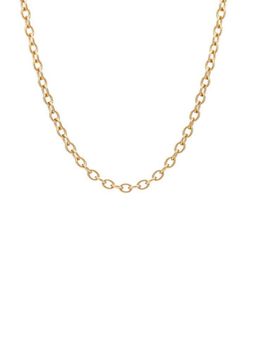 The “oval” chains - necklace - gold 24KT