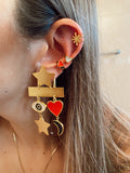 Heart solid - Earcuffs - more colores inside