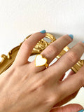 Mini chiquito - Heart ring - 24k gold plated