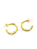 The Ultimate Pearls Hoops - gold 24kt