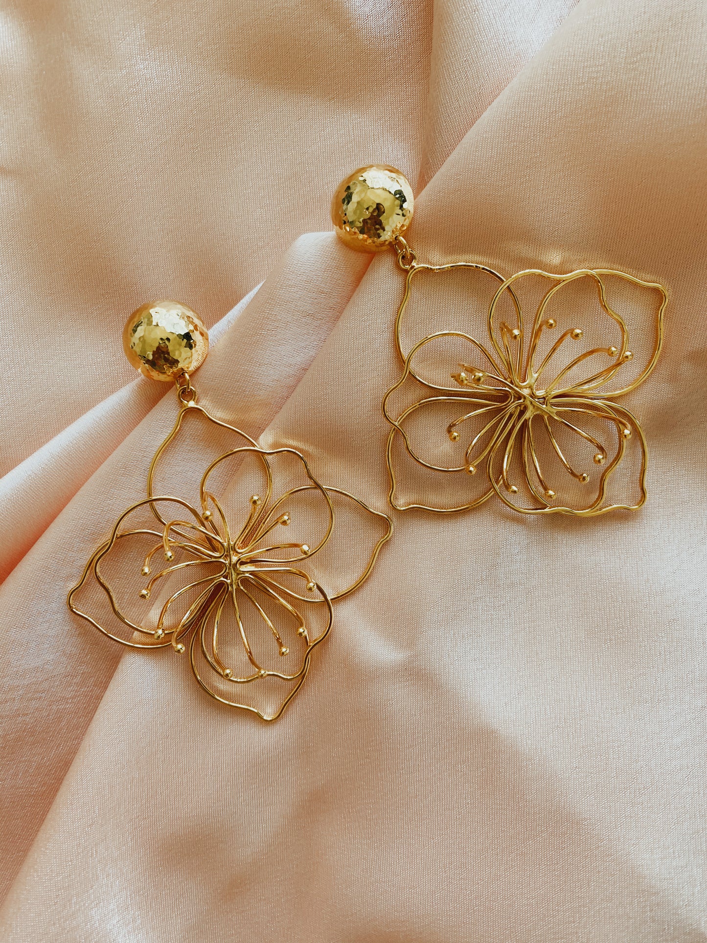 Big Blossom - 3D - flower - gold 24KT