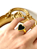 Mini chiquito - Heart ring - 24k gold plated