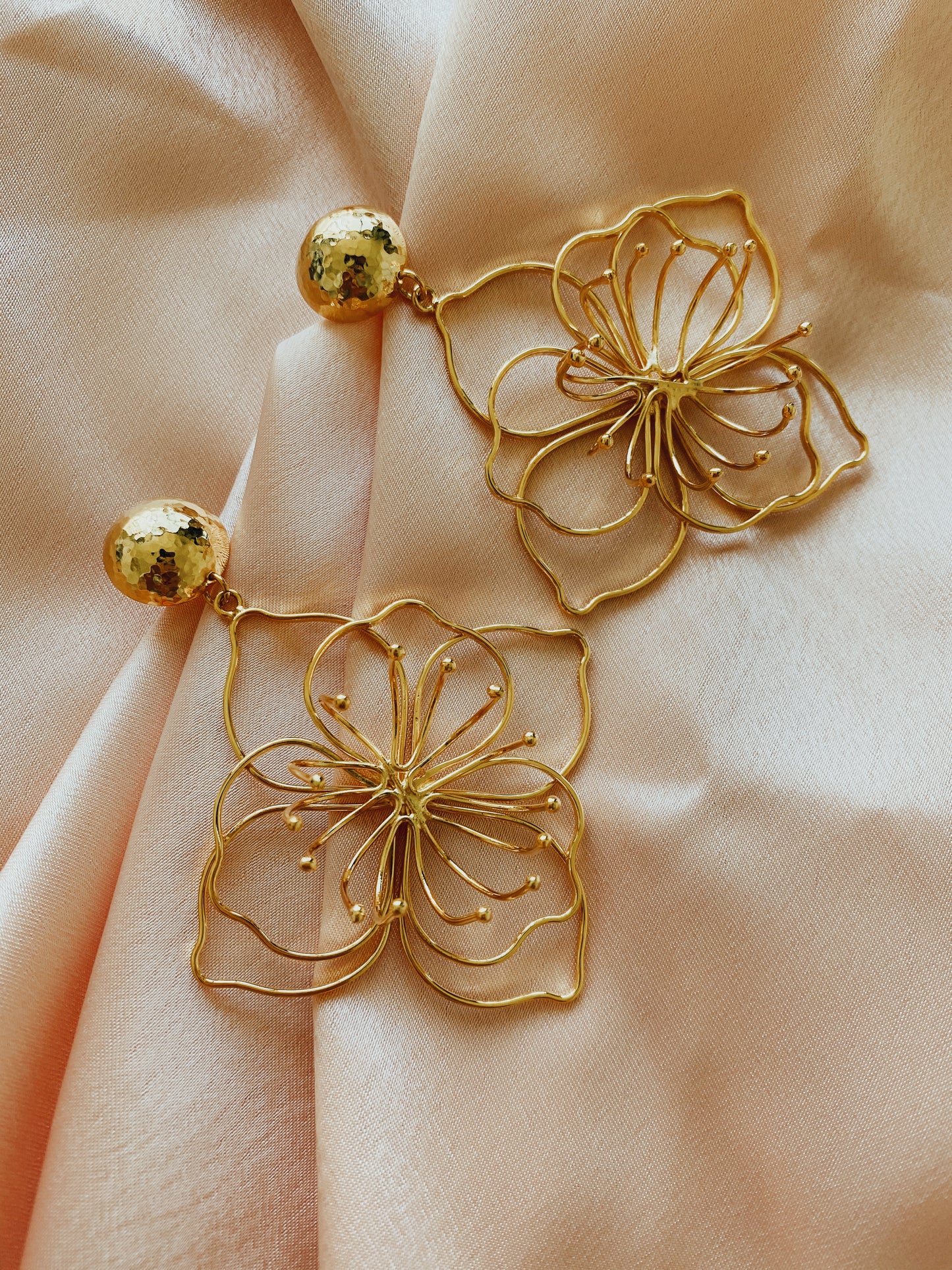 Big Blossom - 3D - flower - gold 24KT