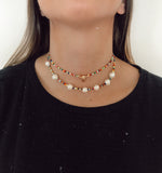 Buey multicolor choker