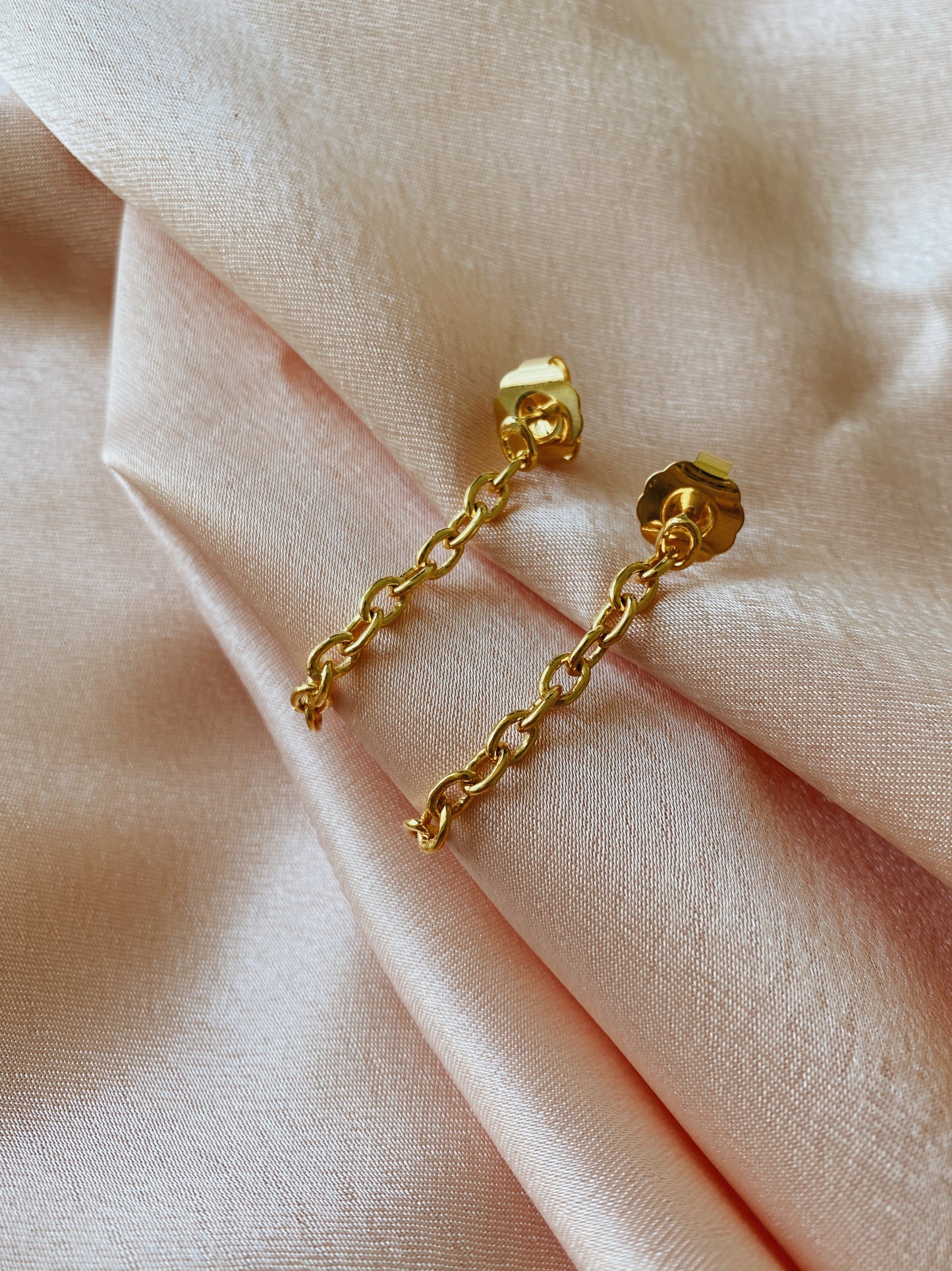 Tiny chains piercings - gold 24k - SOLD INDIVIDUALLY