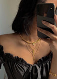 clé d'amour - llave 🔑 de amor - necklace - gold 24kt