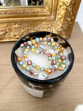 Pastels pearls necklace 🤍💙💛♥️❤️💜 -