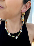 Pastels pearls necklace 🤍💙💛♥️❤️💜 -