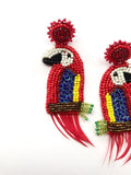 Guacamaya con plumas - beads - limited pieces