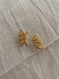 triple torsion Earcuff - gold 24k