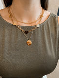 Tiny Slabons - necklace - gold 24KT or silver 925