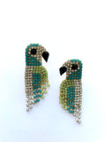 Parrot - Crystals - turquoise and green