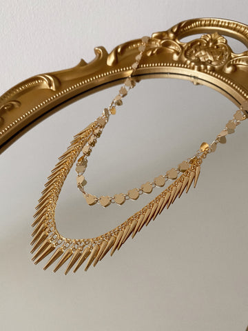 Mil spikes - gold 24k - necklace