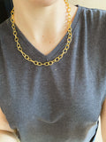The “oval” chains - necklace - gold 24KT
