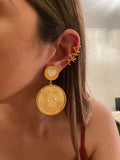 triple torsion Earcuff - gold 24k