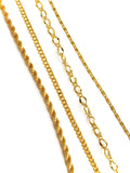 The grazzia braid chain - Necklace - gold 24kt