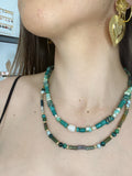 PUCCAS duo set turquoise and jades
