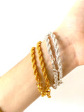 Chloé Braided - bracelet - gold 24KT or silver 925