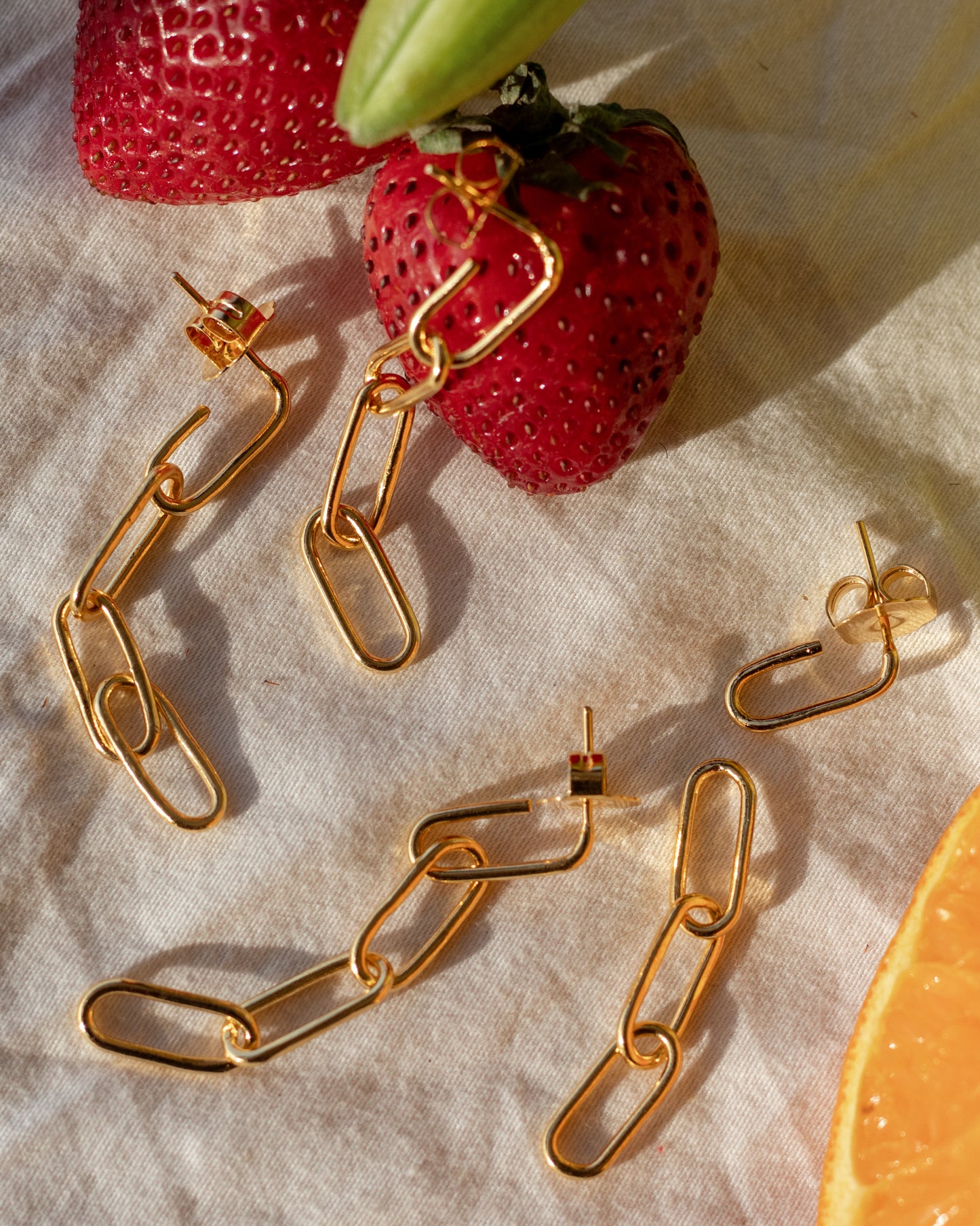 Paper clips 🖇 Transformable earrigns - Gold 24KT - Multi ways