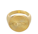 yeux de soleil - Ring - gold 24kt or silver 925