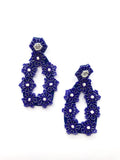 Flower drop - hand made - luxury limited edition - Blue navy