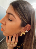 “Camille” hoops Dome Big - Gold 24KT or silver 925
