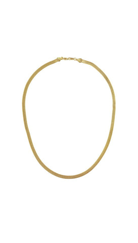 The herringbone necklace  - delicate - gold necklace