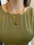 The “MultiHeart” Sophie necklace - Gold24k