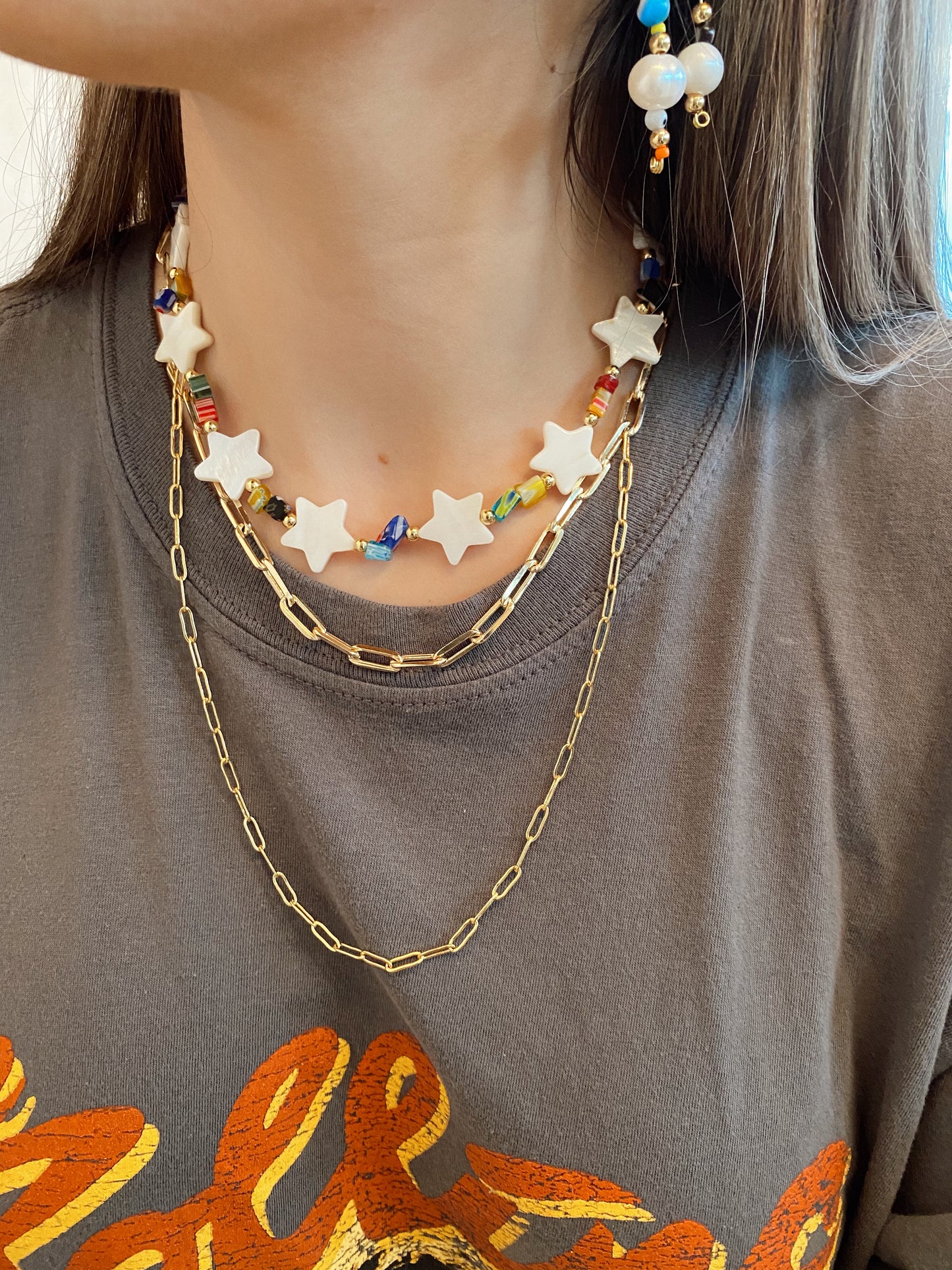 The “Rockstar” millefiori necklace