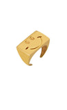 The happy cube face - gold or silver
