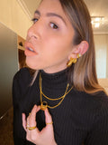 “Camille” hoops Dome Big - Gold 24KT or silver 925