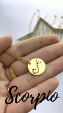 CONSTELLATIONS - Zodiac- Necklace 24k Gold