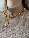 The “Venus” necklace - inspired on Boticelli- gold or silver
