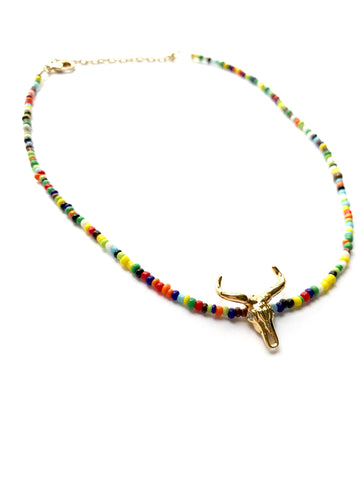 Buey multicolor choker