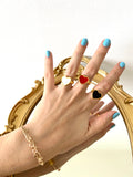 Mini chiquito - Heart ring - 24k gold plated