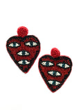 I see your love always - beads love EARRIGNS - limited pieces