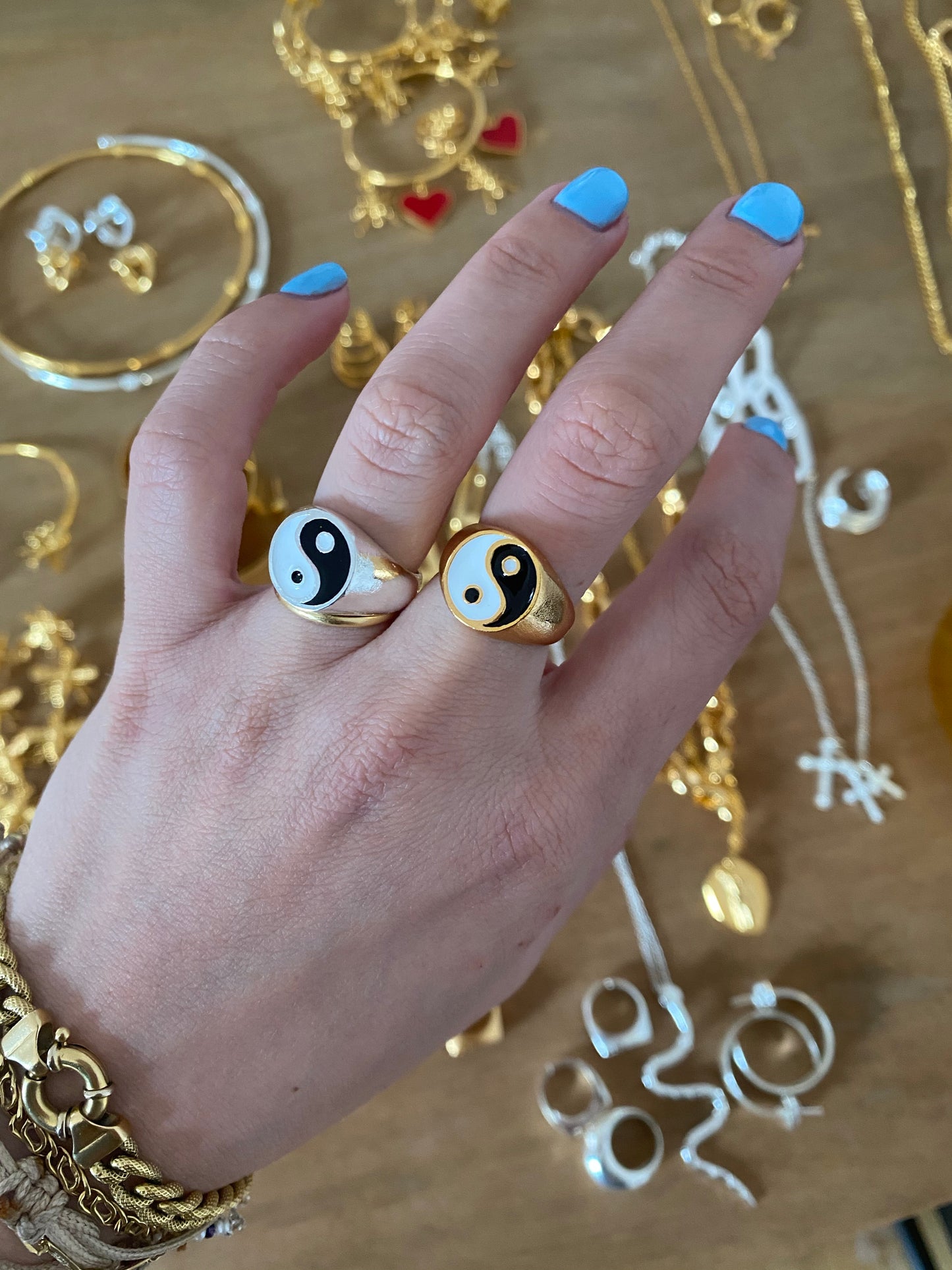 The yin yang ring - gold or silver