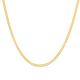 The herringbone necklace  - delicate - gold necklace