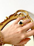 Mini chiquito - Heart ring - 24k gold plated