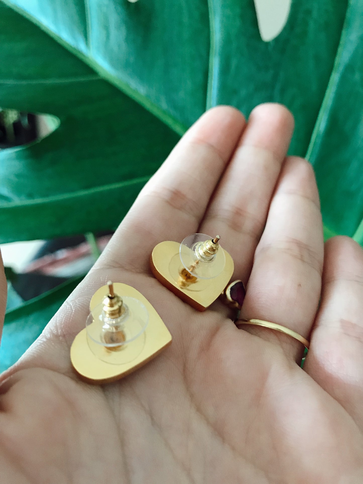 Medium Heart - gold 24k - Black or White