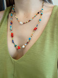 The “double party “ mix necklace - collar doble A