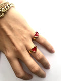 Mini chiquito - Heart ring - 24k gold plated