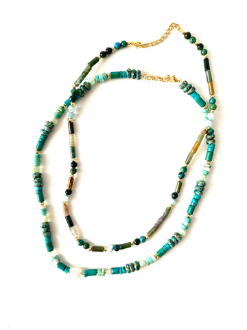 PUCCAS duo set turquoise and jades