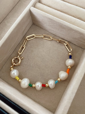 Mil Perlas - gold 24k links - bracelet